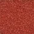 Frosted Glass Beads 62013 - Frosted Red Red