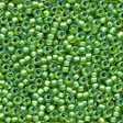 Frosted Glass Beads 62049 - Frosted Spring Green