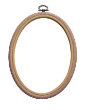 Oval Woodgrain Effect Flexi Hoops