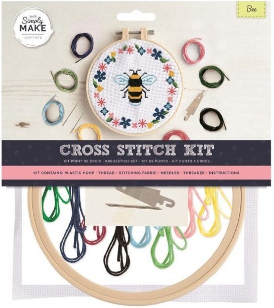  Simply Make Large Cross Stitch Kit - Bee