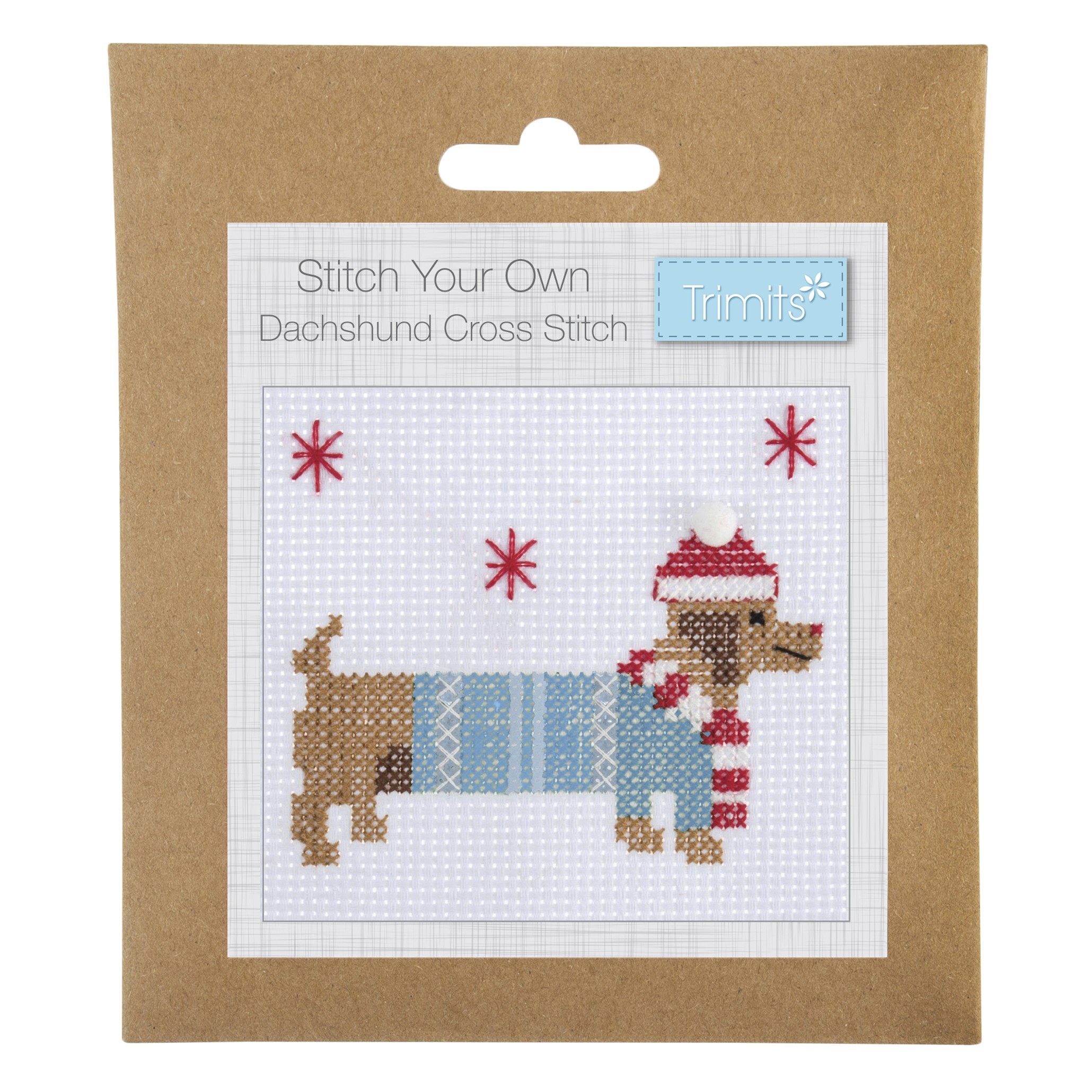 Trimits  - Cross Stitch Kit -  Dachshund