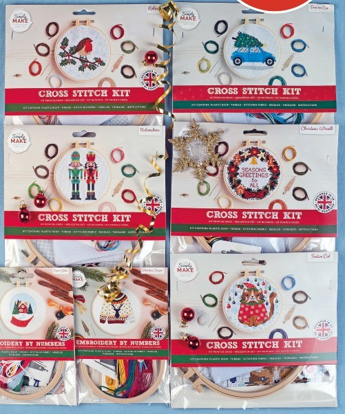 Simply Make Large Festive Cross Stitch Kits