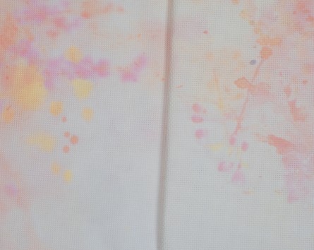 Fabric of the Month - September 24 - Misty Flowers Autumn - Aida