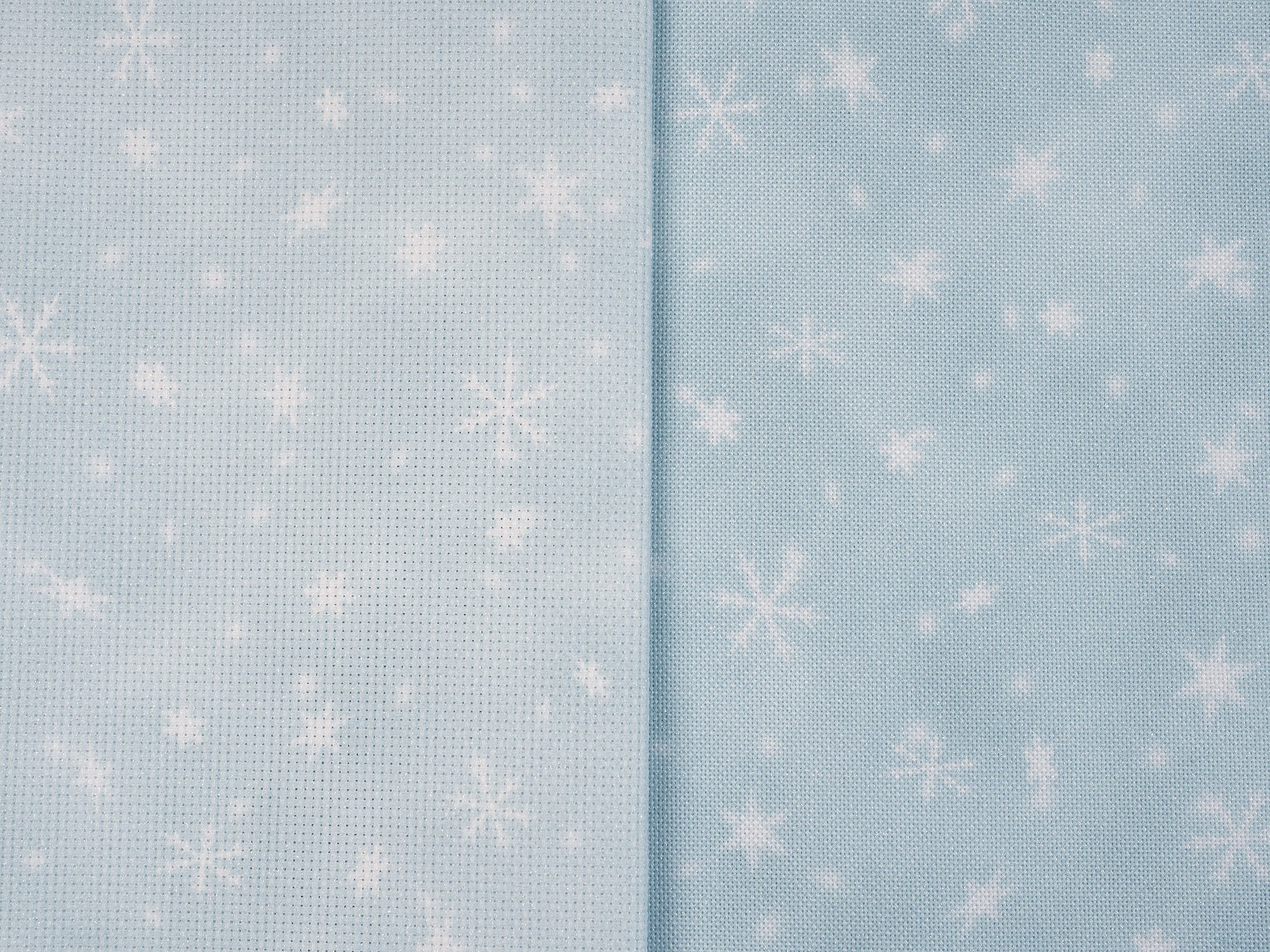 Fabric of the Month - January 25 - Snowfall Glisten - Aida