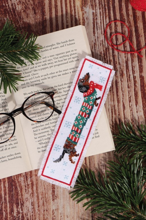 Trimits  - Stitch Your Own - Bookmark: Silly Sausage