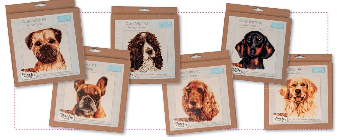 Trimits Dog Cross Stitch Kits