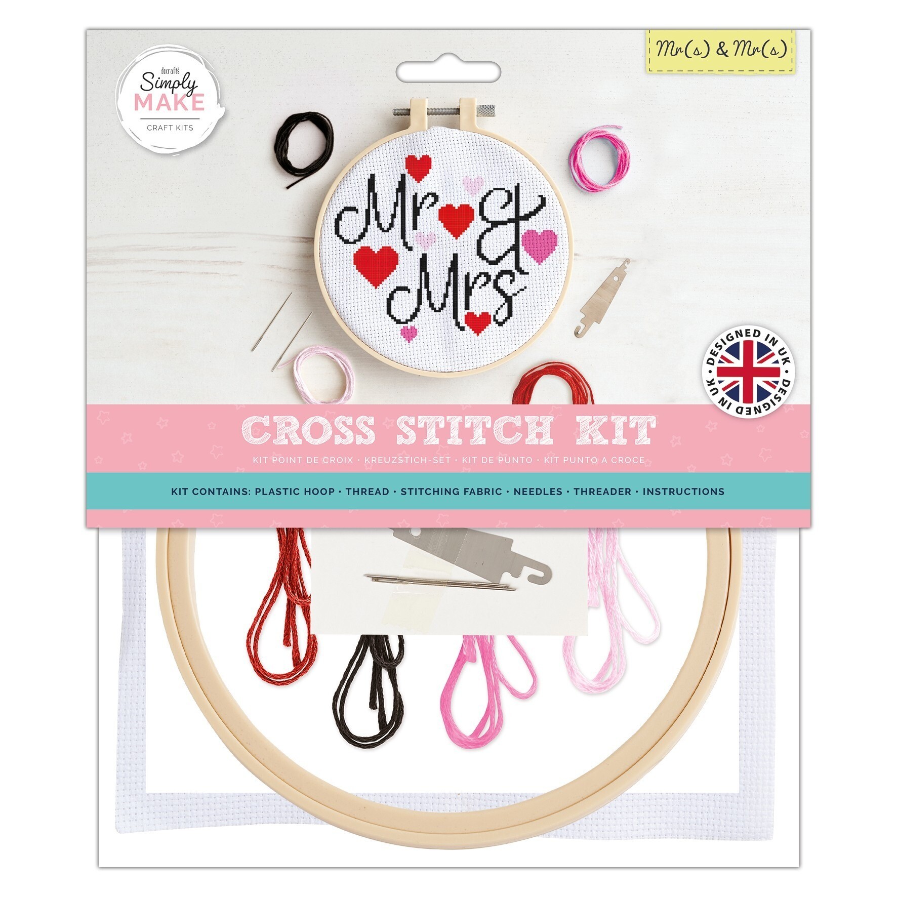 Simply Make Large Cross Stitch Kit - Mr(s) and Mr(s)