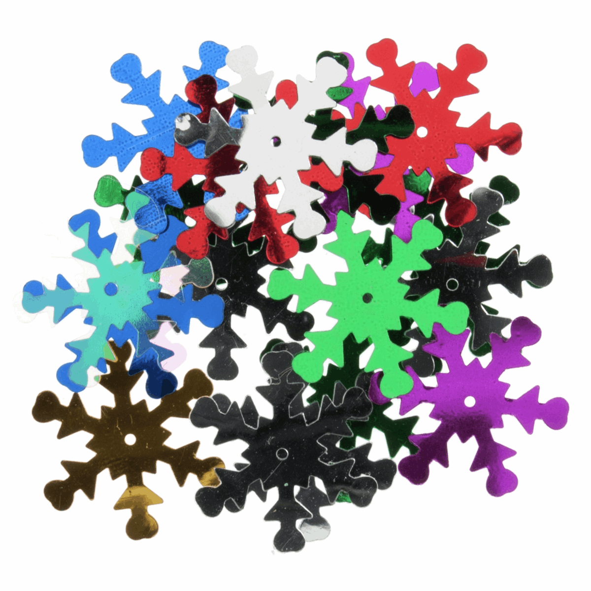 Snowflake Sequins Multi Colour