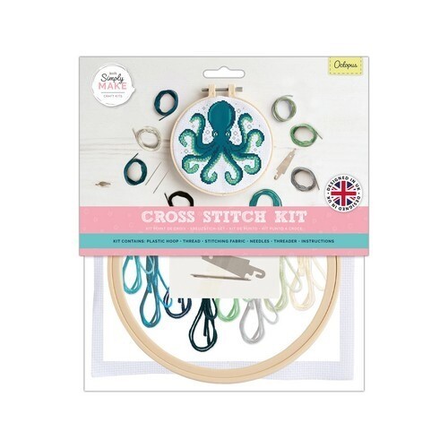 Simply Make Large Cross Stitch Kit - Octopus