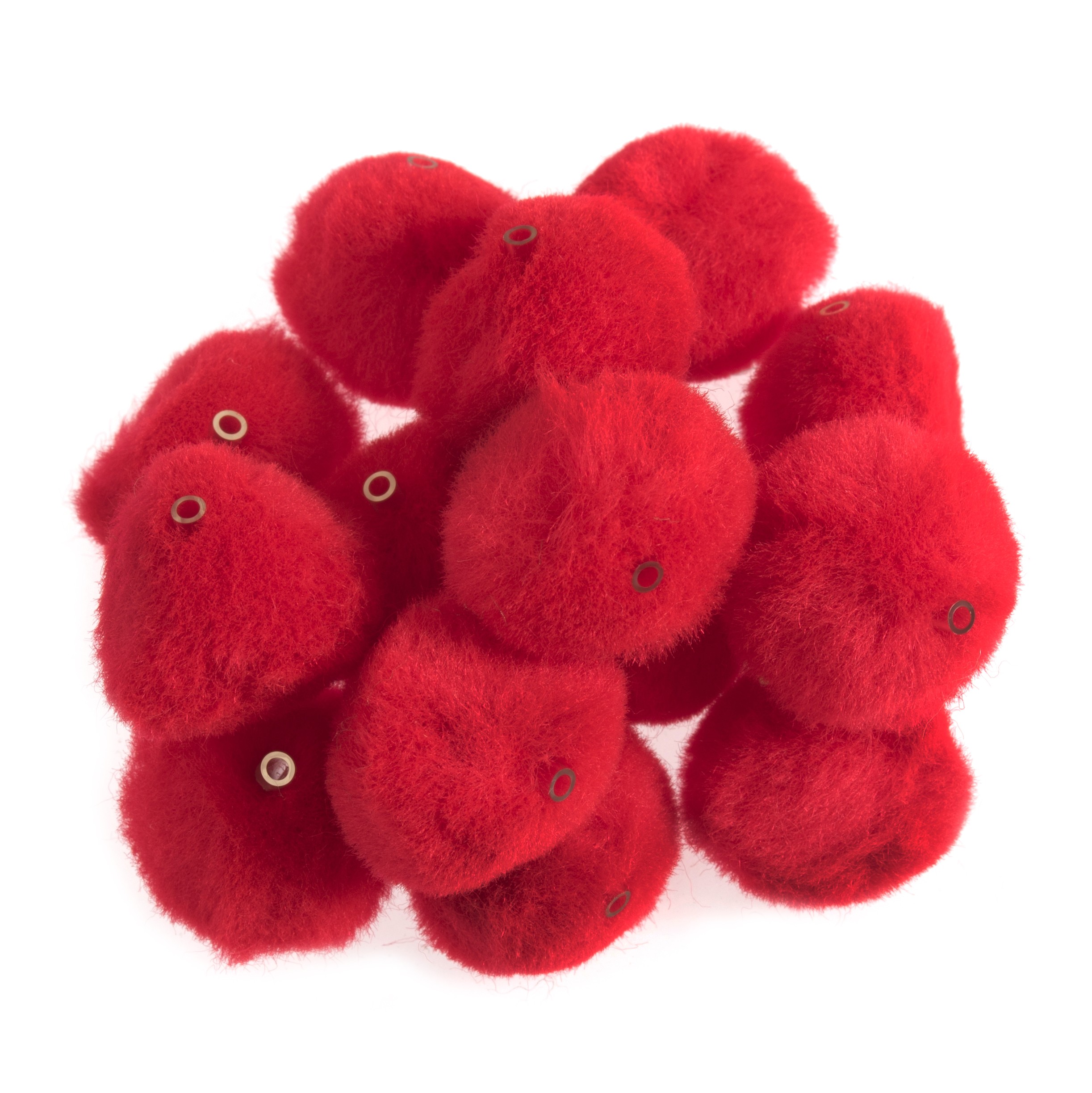 Pom Poms - Pack of 50 - red 