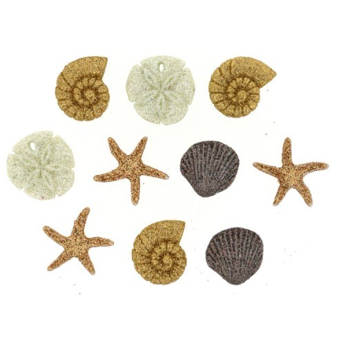 Dress It Up! Buttons - Seashells At The Seashore