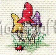 Mouseloft Toadstools Cross Stitch Kit - 003-M01sml