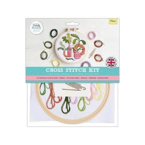  Simply Make Large Cross Stitch Kit - Vases