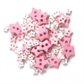 Craft Buttons - Pink Stars (2.5g Pack)