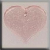 Glass Treasures 12182 - Medium Floral Heart P Rose