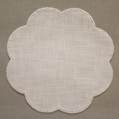 20cm Flower Crochet Doilies - Cream 20cm / 7.5in