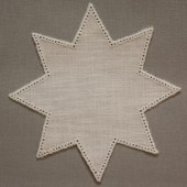 20cm Star Crochet Doilies - White 20cm / 7.5in