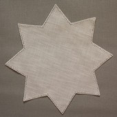 32cm Star Crochet Doilies - White 32 x 32cm / 12.5 x 12.5in