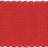 2in / 5cm Christmas Red Aida Band - 1m