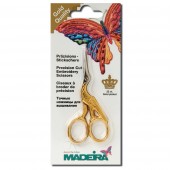 Embroidery Scissors: Gold-Plated: Stork Style: 9cm or 3.5in