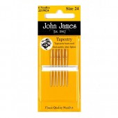 John James Nickel Plated Tapestry Needles - Size 13