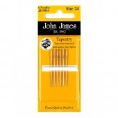 John James Nickel Plated Tapestry Needles - Size 20