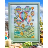 Cross Stitcher Project Pack - Beautiful Balloons Meadow View - XST355