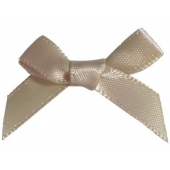 Cream Satin Ribbon Bows 6mm - Pack of 5