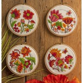 Cross Stitcher Project Pack - Flower Hoops XST347