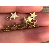 Gold Star Charms - Pack of 5