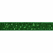 10mm Glitter Velvet Ribbon Green