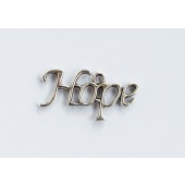 Hope Silver Tone Charms - 3 Pack