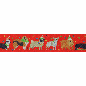 Festive Pets Ribbon Red 25mm