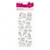 Docraft Papermania Colour In Stickers - Owl
