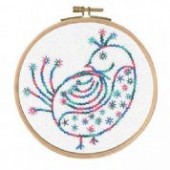 BL1151/74 - Pretty Coy - Little Birds Printed Embroidery Kit