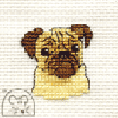 Mouseloft Pug Cross Stitch Kit - 004-M11stl