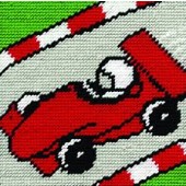 C058K - Racing Car Gobelin Printed Tapestry Starter Kit - 20% off RRP