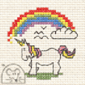 Mouseloft Unicorn With Rainbow Cross Stitch Kit - 004-P03stl