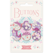 Tilda Plum Garden Buttons - 400025 