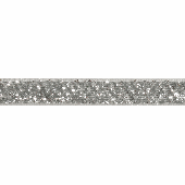 10mm Glitter Velvet Ribbon Silver