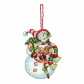 Dimensions Snowman with Sweets Cross Stitch Kit