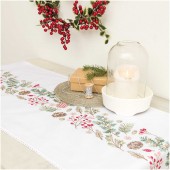 Rico Christmas Fir Table Runner Embroidery Kit