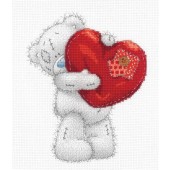 BL1136/72 - Me to You Tatty Teddy Heart Printed Cross Stitch Kit