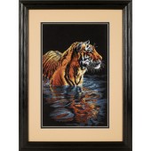  Counted Cross Stitch Kit: Tiger Chilling Out