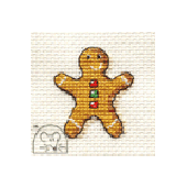 Mouseloft Christmas Gingerbread Man Stitch Kit With Card And Envelope - G32stl