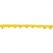 Yellow Narrow Pom Pom Trim